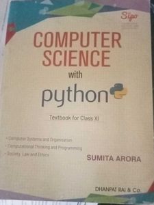 Computer Science book Class XI(11) SUMIA ARORA