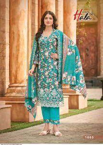 Beautiful Teal Floral Kurta Set