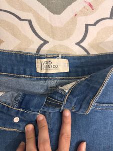 Blue Denim Mini Skirt