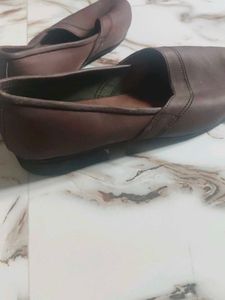 Classic Brown Leather Flats