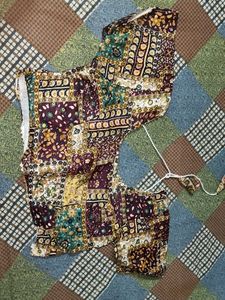 Bohemian Print Skirt blouse &amp; dupatta+ freebies