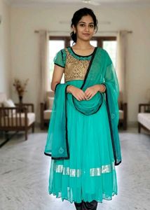 Elegant Teal Kurta Set with Dupatta
