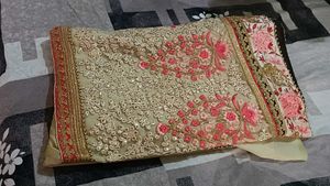 Embroidered Saree with Intricate Designs
