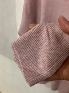 Soft Pink V-Neck Sweater