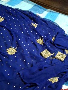 Royal Blue Embroidered Suit