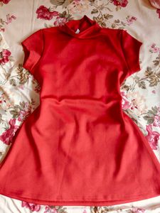 Retro Red Mini Dress