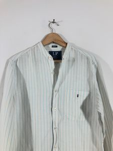 Off White &amp; Blue Strips Shirt(Men’s)