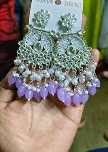 Elegant Lavender Dangle Earrings