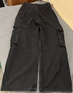 Black Cargo Pants (S Size)