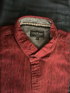 Maroon Patterned Shirt