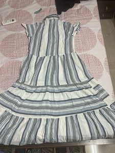 Striped Tiered Maxi Dress
