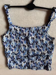 Floral Smocked Crop Top