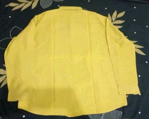 Men's Yellow Casual Shirt