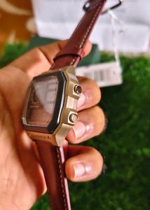 Premium Casio Brown Leather Belt Watch