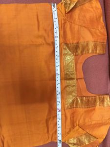 Orange Color Blouse And Dupatta Set For Lehenga
