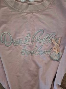 Cute Pink Bunny Sweatshirt