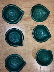 Handmade Set of 6 Traditional Diyas