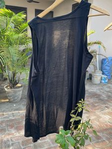 Sheer Black Sleeveless Top