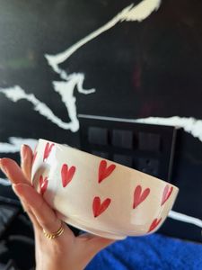 Cute Heart Bow Ceramic Bowl