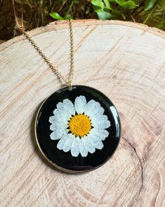 Resin floral pendants