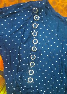 Navy Polka Dot frock
