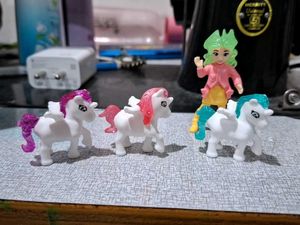 Magical Unicorn & Doll Figures