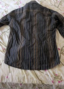 Striped Button-Up Men's Shirt