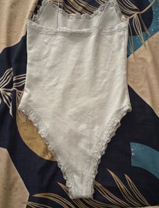 pretty lace powder blue bodysuit