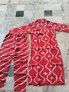Rayon Material Small Size Kurta Set