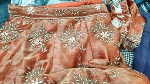 Elegant Peach Lehenga Choli Set