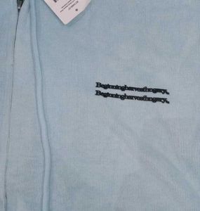 Light Blue Zip-Up Hoodie