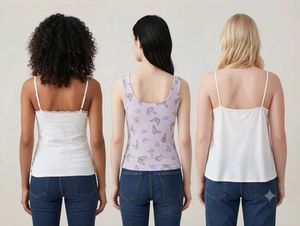 Camisole Tops with Lace Trim