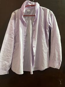 Light Purple Button-Up Shirt