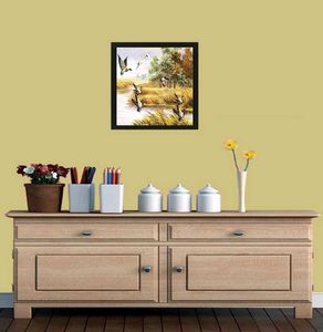 Go Hooked Framed Duck  Art Wall Painting
