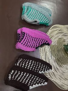 Handmade Knitted Socks - Set of 4