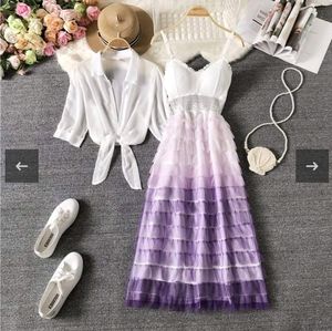 Premium Korean Padded Frill, Mesh Back Dress