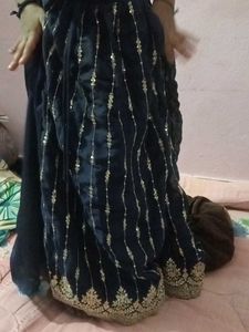 Embroidered Velvet Blouse