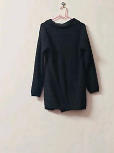 Chic Black Knit Cardigan