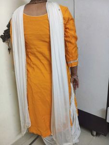 mustard cotton suite