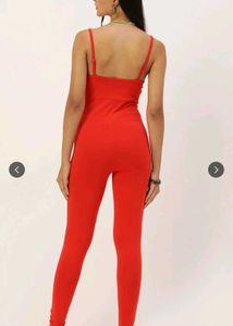 Forever 21 Red Basic Jumpsuit