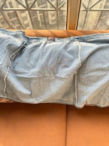 Denim Wrap Skirt