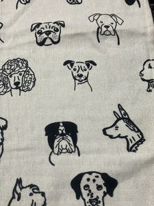 1 Dog Print Cotton Table Cloth