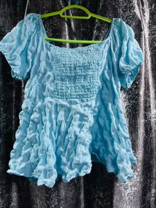 Chic Ruched Puff Sleeve Top