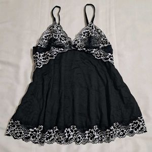 Y2k Vintage Goth Princesscore Lace Babydoll Top