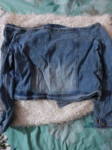 Denim Crop Top For Women