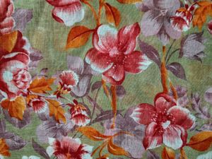 Vibrant Floral Print Saree