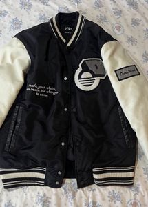 Zara Black &amp; White Varsity Bomber Jacket | Excelle
