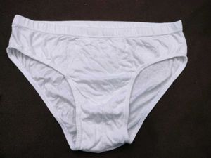 Men's White 🩲🤎