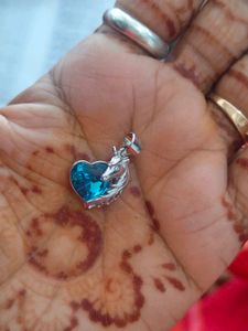 Sterling Silver Unicorn Heart Pendant