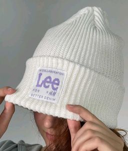 Lee x H&M White Beanie